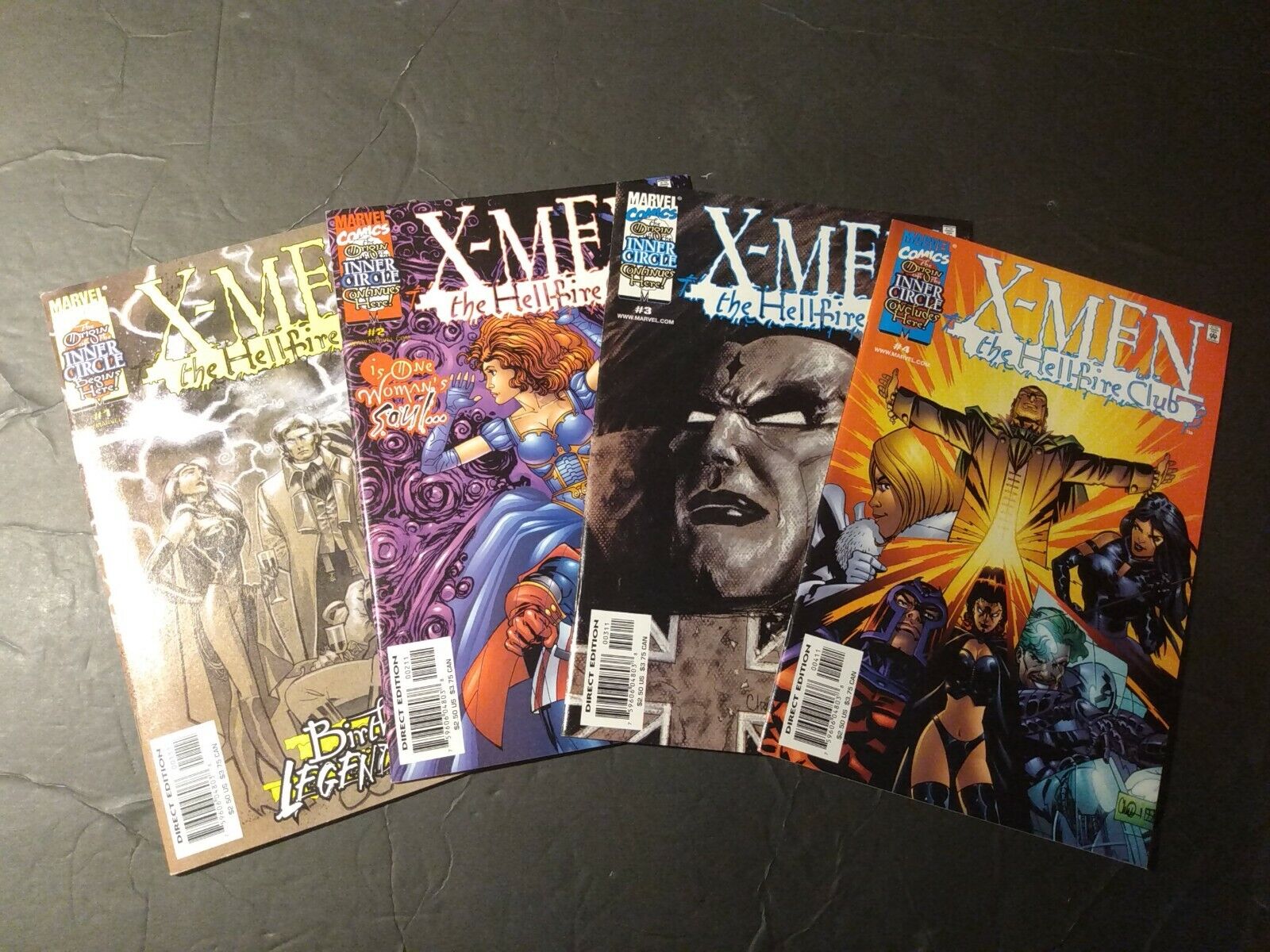 X-Men: The Hellfire Club #1-4 2000 Marvel Complete Series set lot of 4 origin