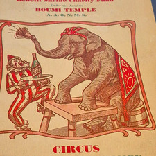 1931 SHRINER CIRCUS PROGRAM BALTIMORE,MD BOUMI TEMPLE,FRED BRANDA  picture