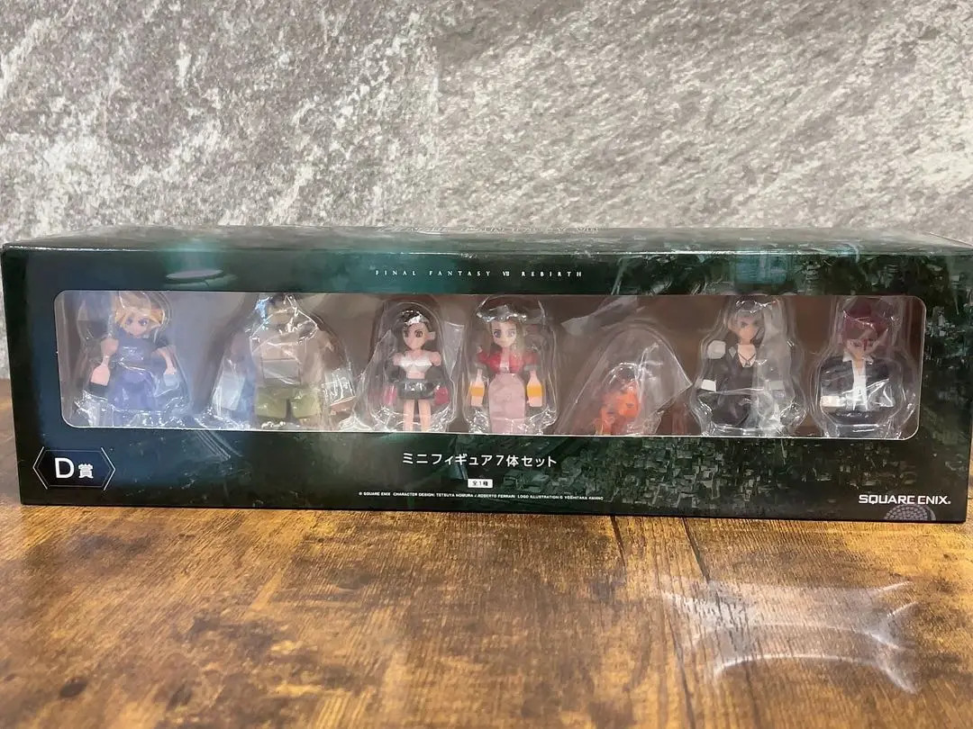 Final Fantasy VII Polygon Figure Set of 7 Square Enix Kuji Remake New Final Fantasy VII Polygon Figure Set of 7 Square Enix Kuji Remake New