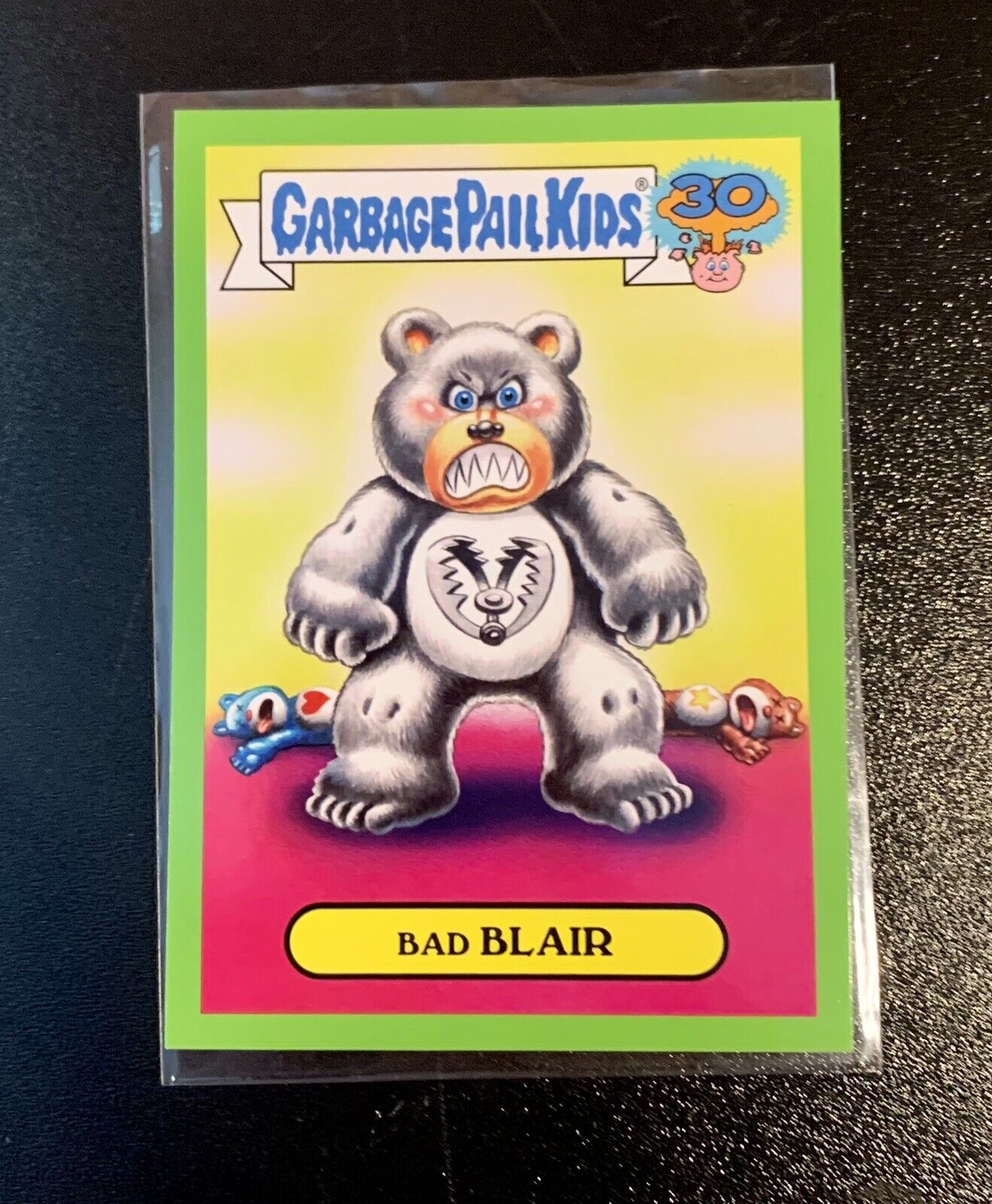 2015 Garbage Pail Kids 30th Anniversary Green Bad Blair 10a Care Bears 80s Spoof