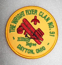 Antioch Temple Wright Flyer Clan No 91 Hillbilly Degree Patch • Dayton Ohio 3.5