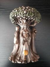 Ebros Celtic Sacred Moon Triple Goddess Maiden Under Tree of Life Statue 5.5 H picture