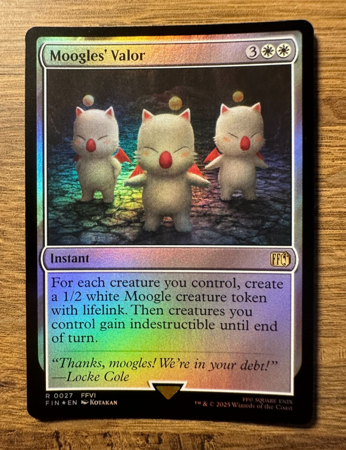 Magic MTG Final Fantasy Moogles\' Valor #27 FIN *FOIL* Rare Magic MTG Final Fantasy Moogles\' Valor #27 FIN *FOIL* Rare