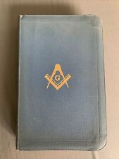 Masonic Bible King Solomons Temple in Masonry 1950s Holman Masonic Edition picture