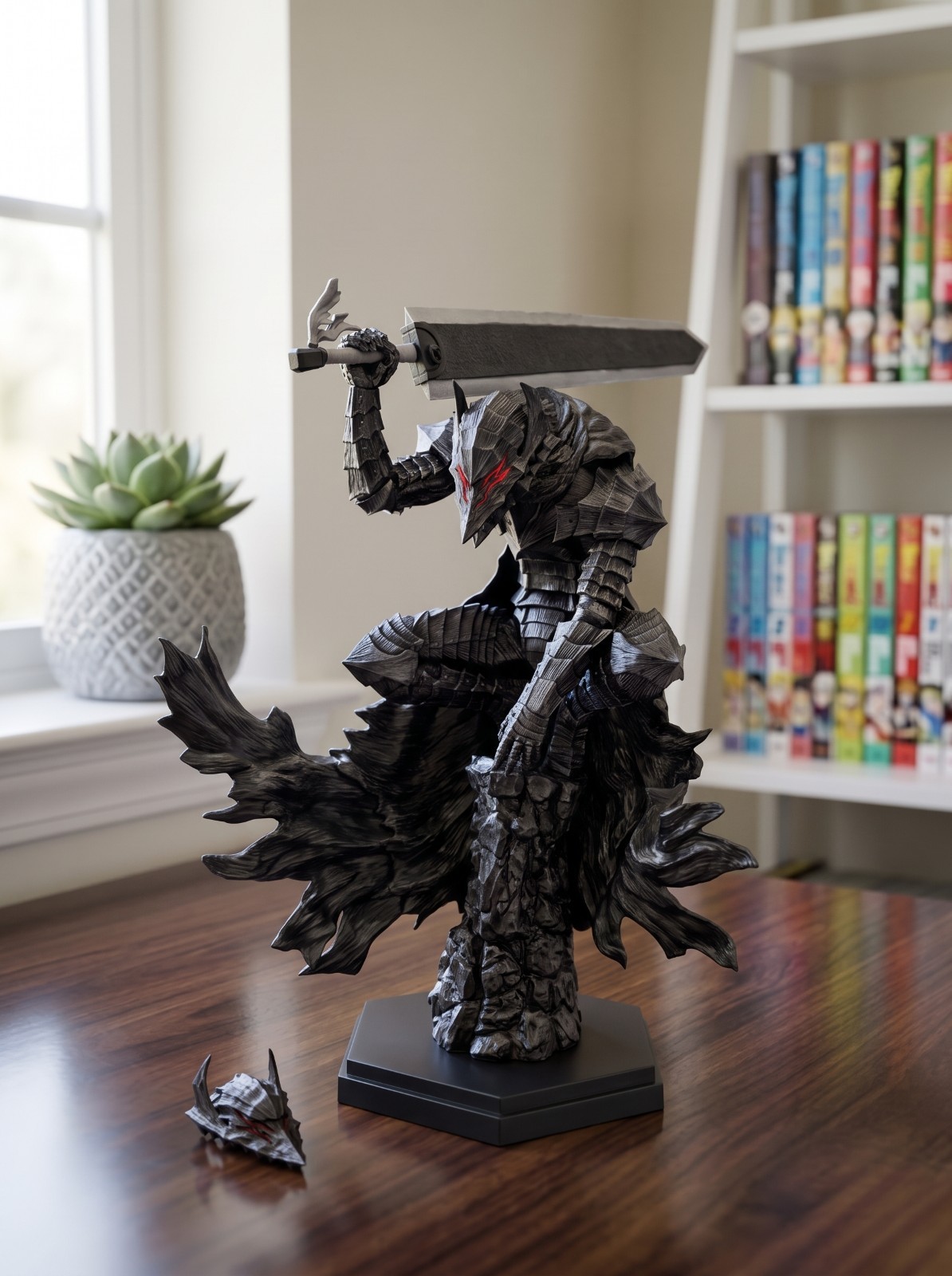 Berserk Guts Figure 23cm Berserker Armor Dragonslayer Sword Anime Statue Gift