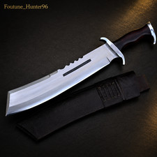 15in Machete Full Tang Carbon Steel Heavy Duty Jungle Survival Knife with Sheath picture