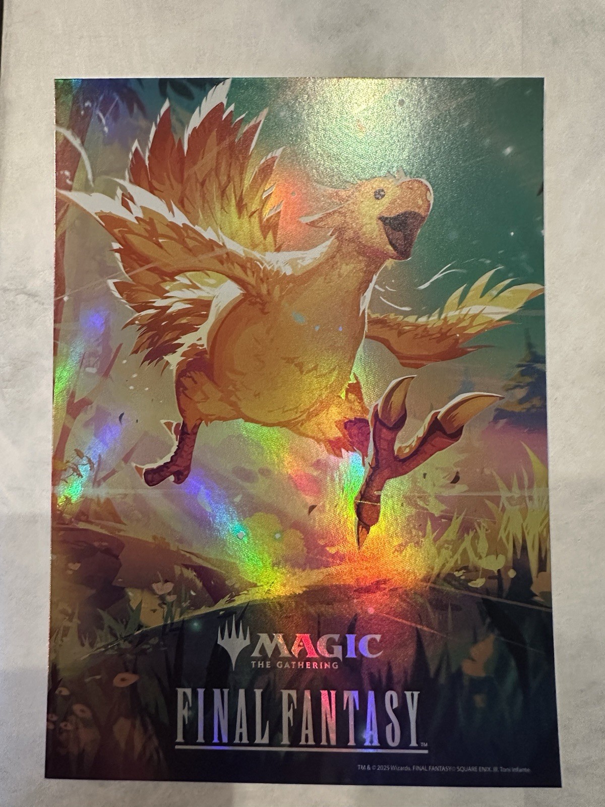 Final Fantasy Chocobo Pin Badge Mini Poster Set Magic The Gathering for ...