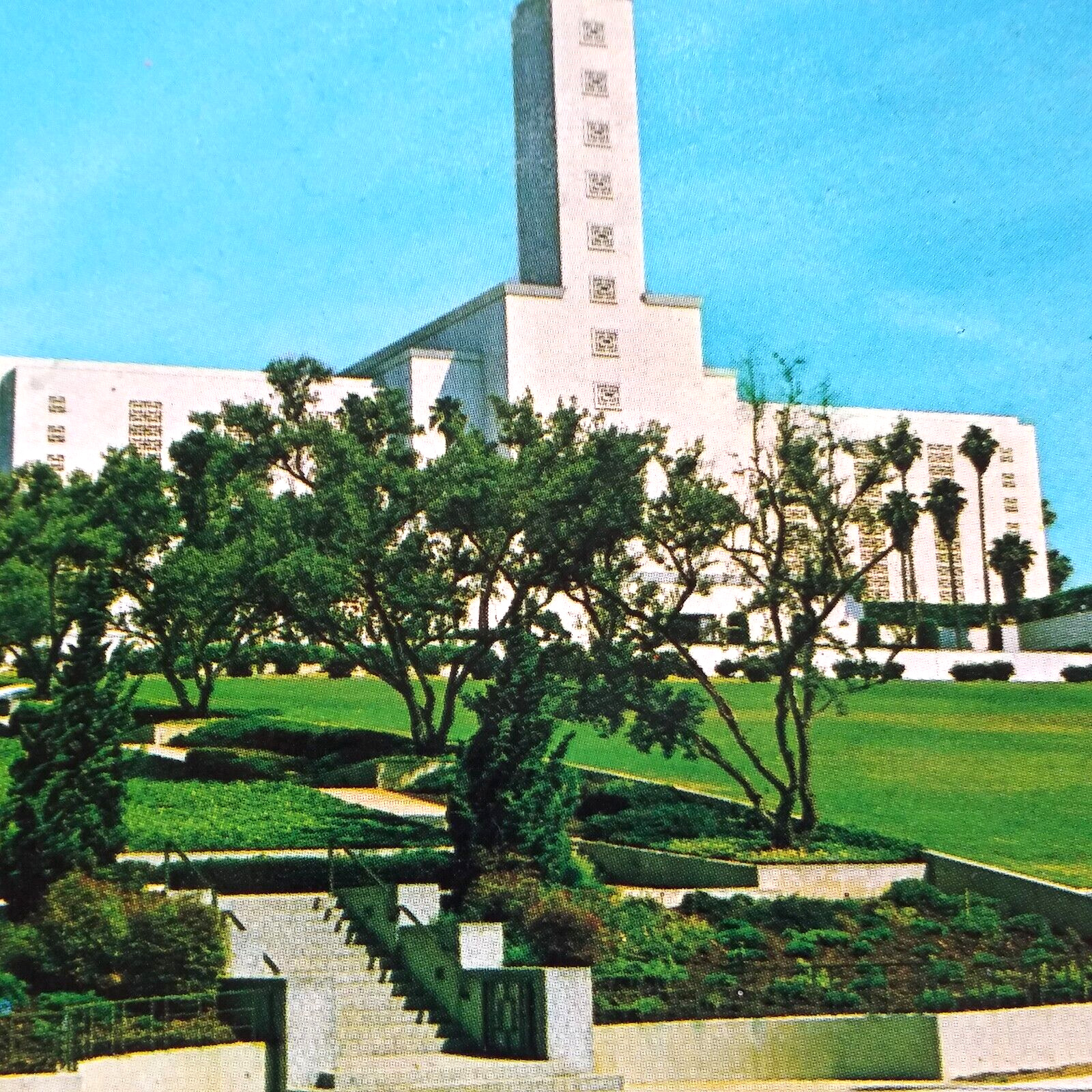 Temple Los Angeles California Postcard LDS Mormon Church Chrome