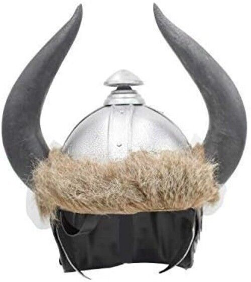 Medieval Warrior Barbarian Helmet Reenactment Replica Comes With Stand