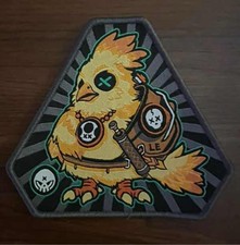 Castle x Greyscale - Final Fantasy Chocobo Patch Gaming Character Badge picture
