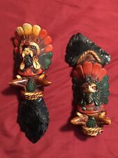 VintageMexican Aztec Warrior Deity Obsidian Sacrifical Axe & Knife Set picture