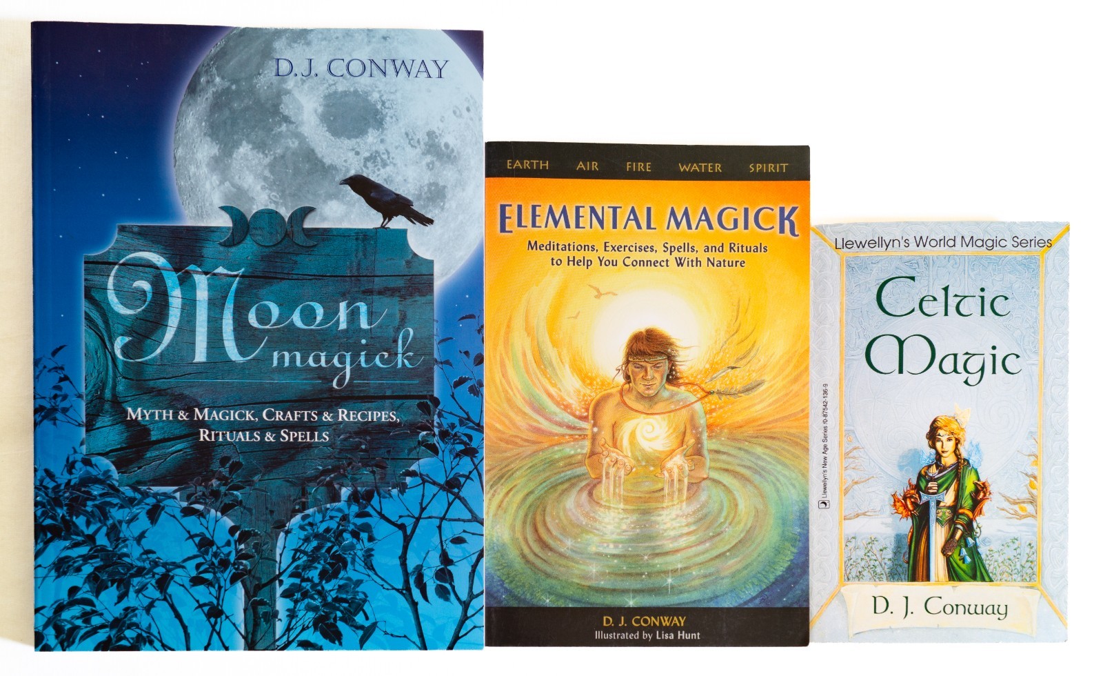 D.J. Conway Book Lot Celtic Moon Elemental Magic Paperbacks D.J. Conway Book Lot Celtic Moon Elemental Magic Paperbacks