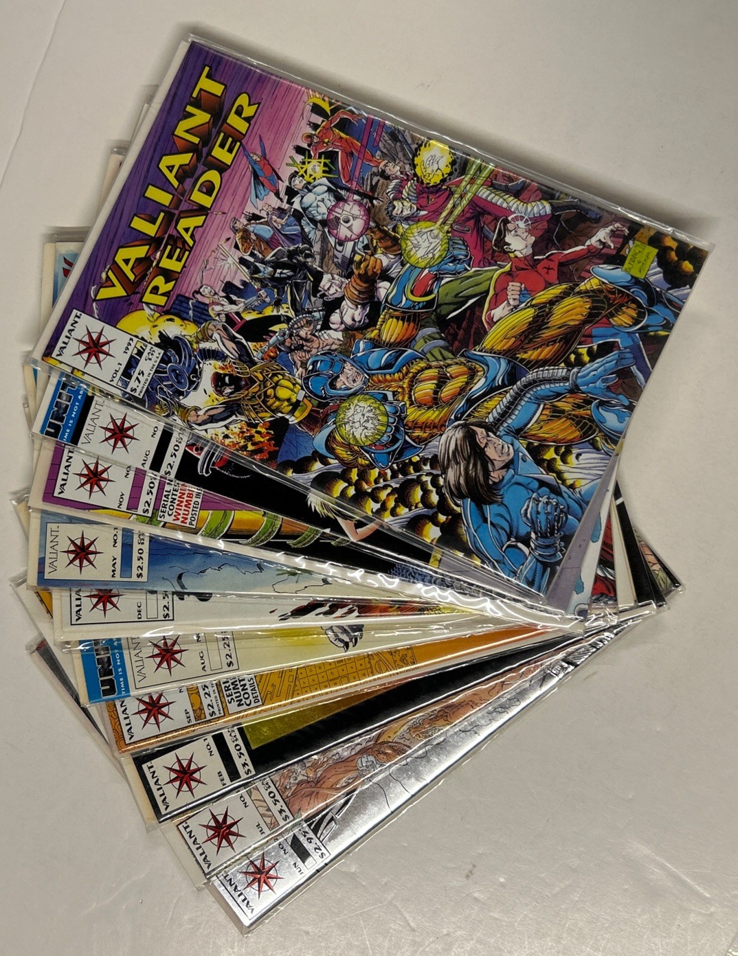Lot of 10 Vintage 1990s Valiant Comic Books 1st Issue Shadowman Turok Bloodshot Lot of 10 Vintage 1990s Valiant Comic Books 1st Issue Shadowman Turok Bloodshot