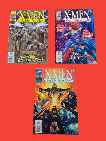 X-Men The Hellfire Club #1 #2 #4 Lot 2000 Marvel Comics 3 Issues