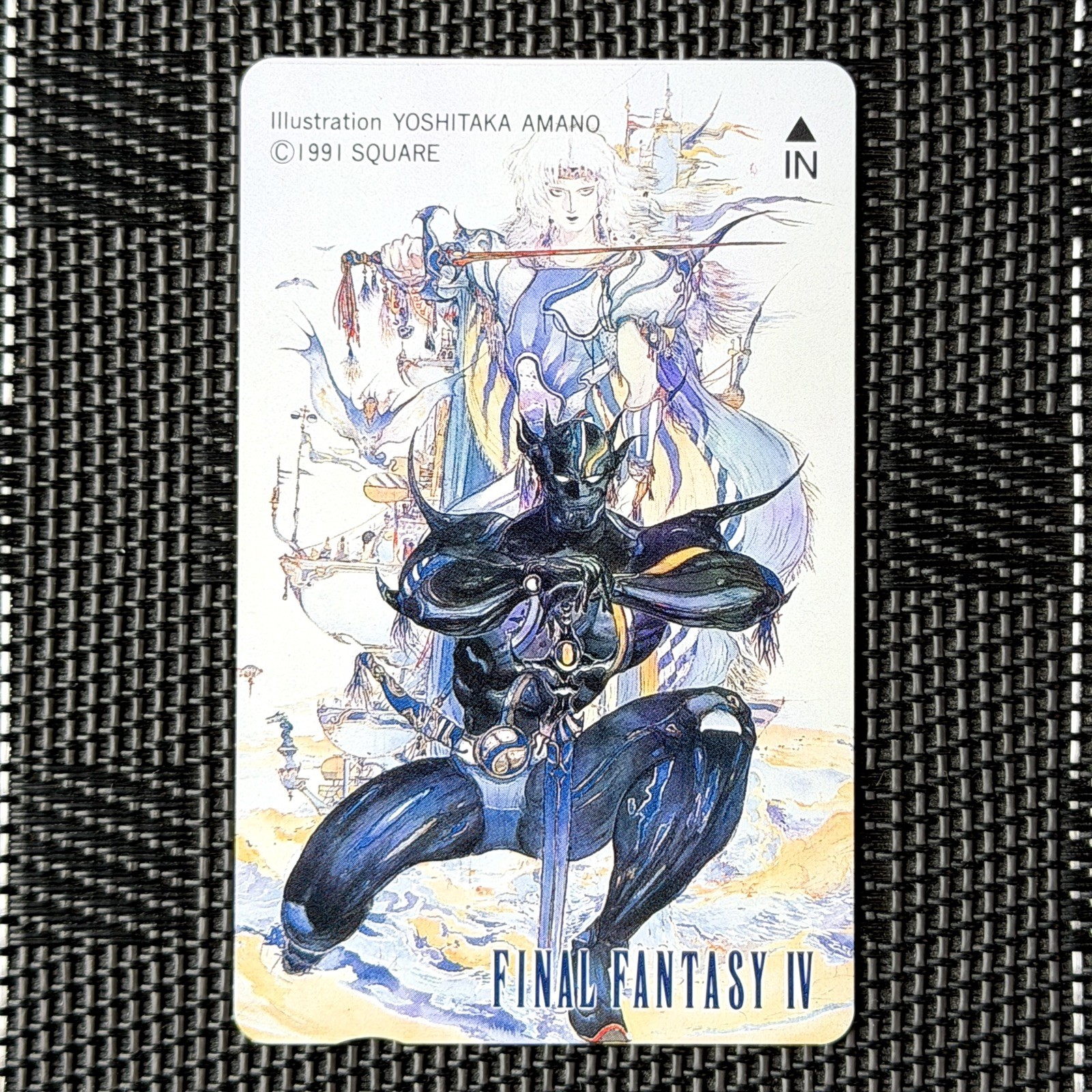 Final Fantasy IV 4 Telephone Card Yoshitaka Amano Art Vintage 1991 Square Final Fantasy IV 4 Telephone Card Yoshitaka Amano Art Vintage 1991 Square