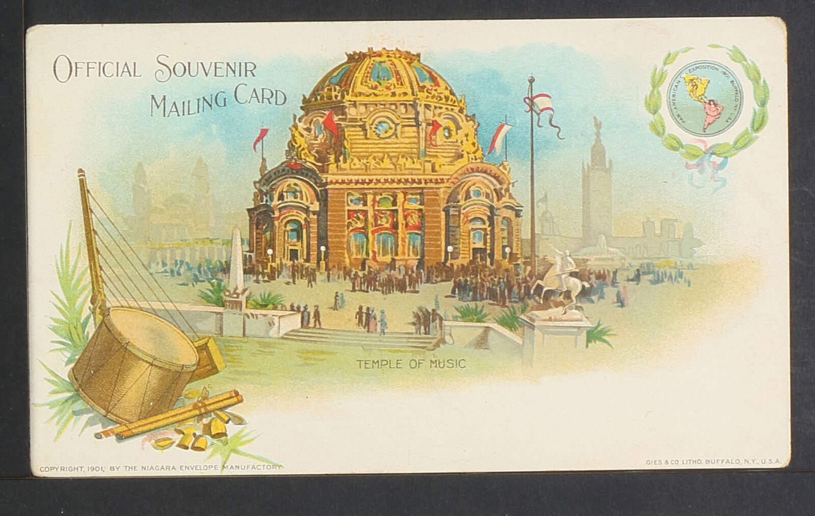 NEW YORK 611-Buffalo, Temple of Music (Panamerican Exposition 1901, Officia