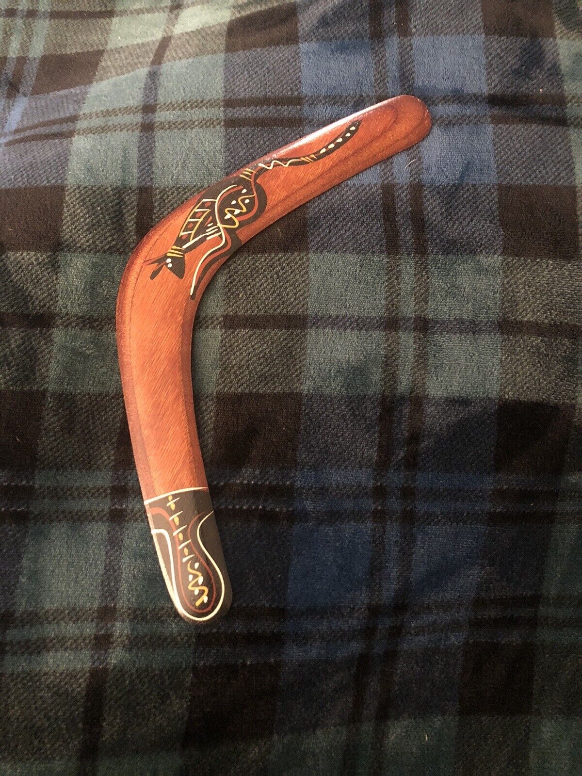 Murra Wolka Authentic Hand Painted Boomerang 14”