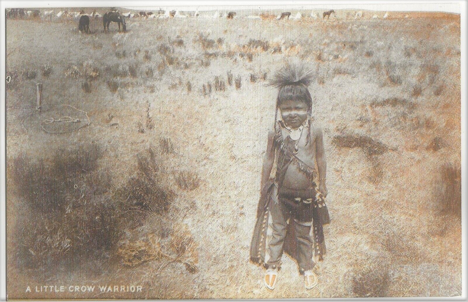 A Little Crow Warrior Sheridan, Wyoming ca. 1908 Native American Indian