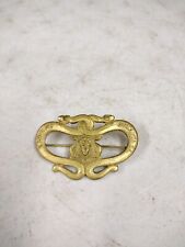 Antique Brass Masonic Shriners Yaarab Temple Atlanta GA Pinback Snake Medal picture