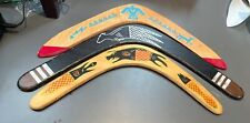Vintage Australian boomerang lot of 3 with animals picture