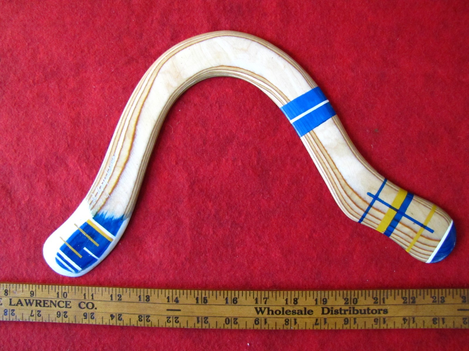 John Cryderman Boomerang, Hand Painted, Right-Handed Only, 14.5 John Cryderman Boomerang, Hand Painted, Right-Handed Only, 14.5