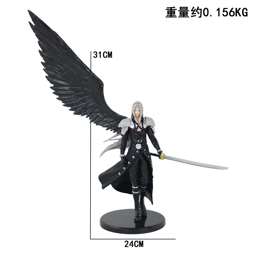 Bandai Final Fantasy Sephiroth Angel Figure Statue Collectible Game Merchandise Bandai Final Fantasy Sephiroth Angel Figure Statue Collectible Game Merchandise