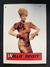 1984 Indiana Jones Temple Doom Sticker Card #6 Willie Scott picture