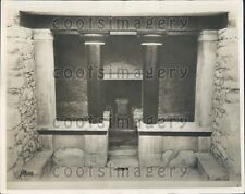 1932 Ancient Temple to Mother Goddess Crete Press Photo picture
